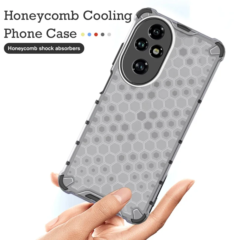 Honeycomb Pattern Armor HD Shockproof Protective Phone Case