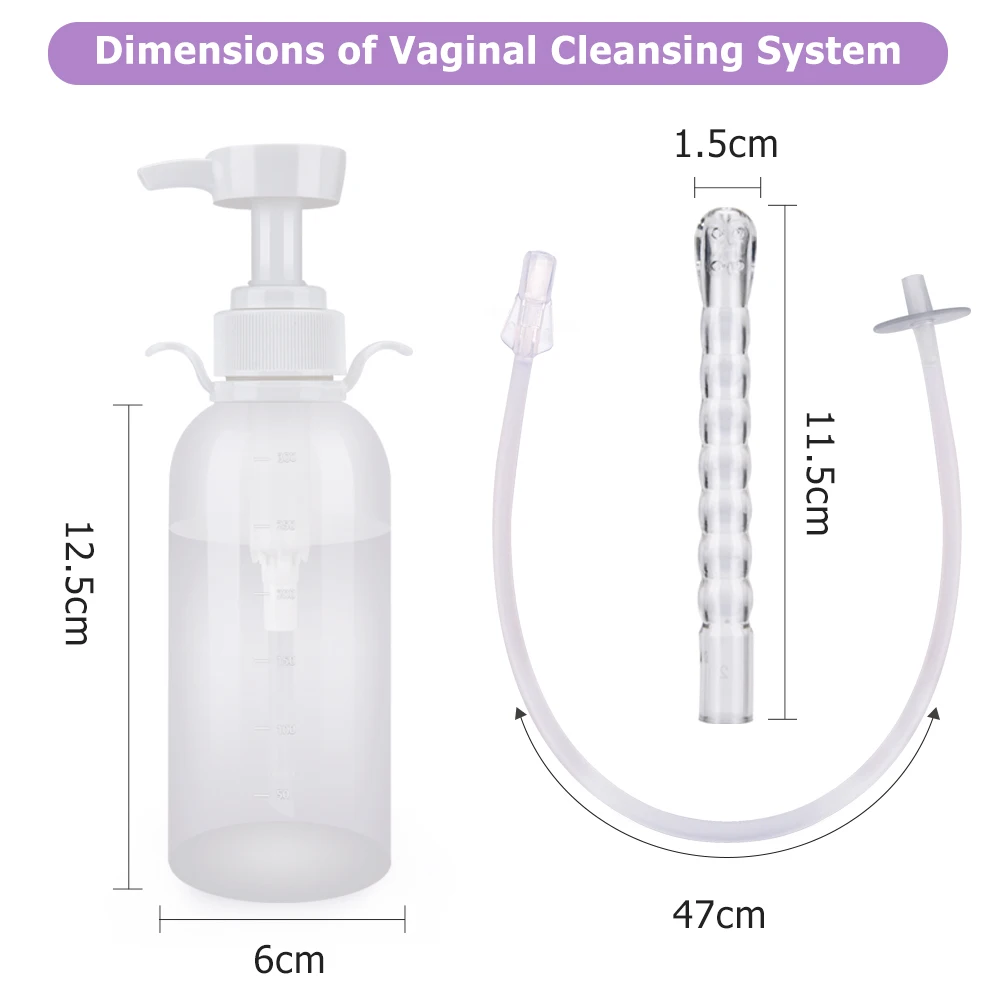 Vaginal Clearner Kit Anal Douche Enema Tool Reusable Medical Vagina Irrigator Ass Anus Cleaning Syringe Female Vagina Washer