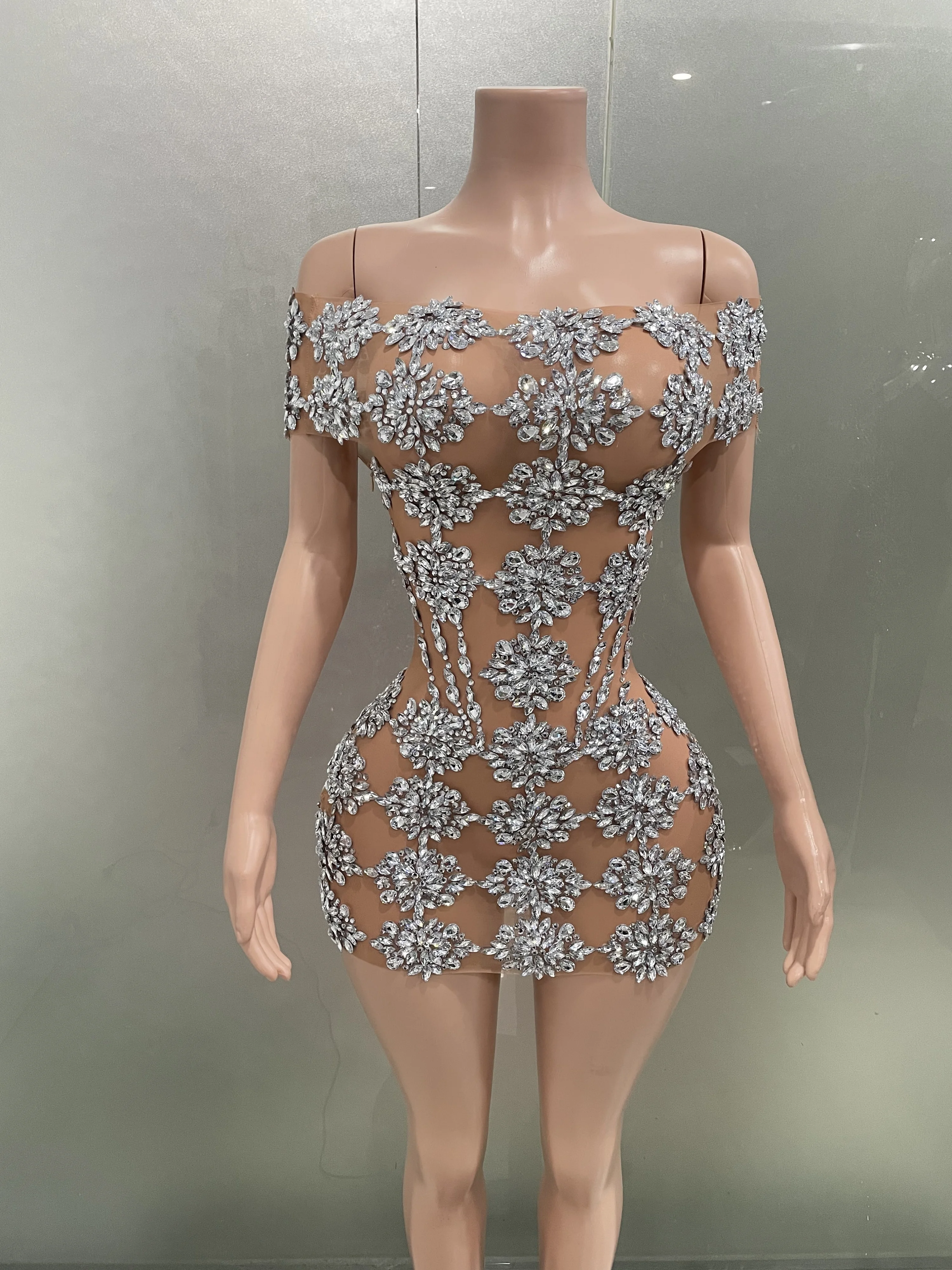 knee length dresses for ladies Sexy Pastel Goth Dance Stretchy Knit Rosebud Tube Top Strapless Bodycon  Dress