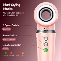 5 in 1 High-Speed Hot Air Styler Frizz-Free Fast Drying No Heat Damage Hair Dryer Curl Volumize Straighten with Travel Bag 3