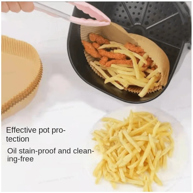 home Electric Deep Fryer Parts air fryer accessories Barbecue tool Paper tray baking oven tinfoil 10PCS oil absorption