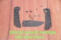 JUFULE Made Mac2 3.5“ 60+ HRC VG10 Blade Titanium Handle Ceramic Bearing Pocket EDC Tool Camping Hunting Outdoor Folding Knife 2
