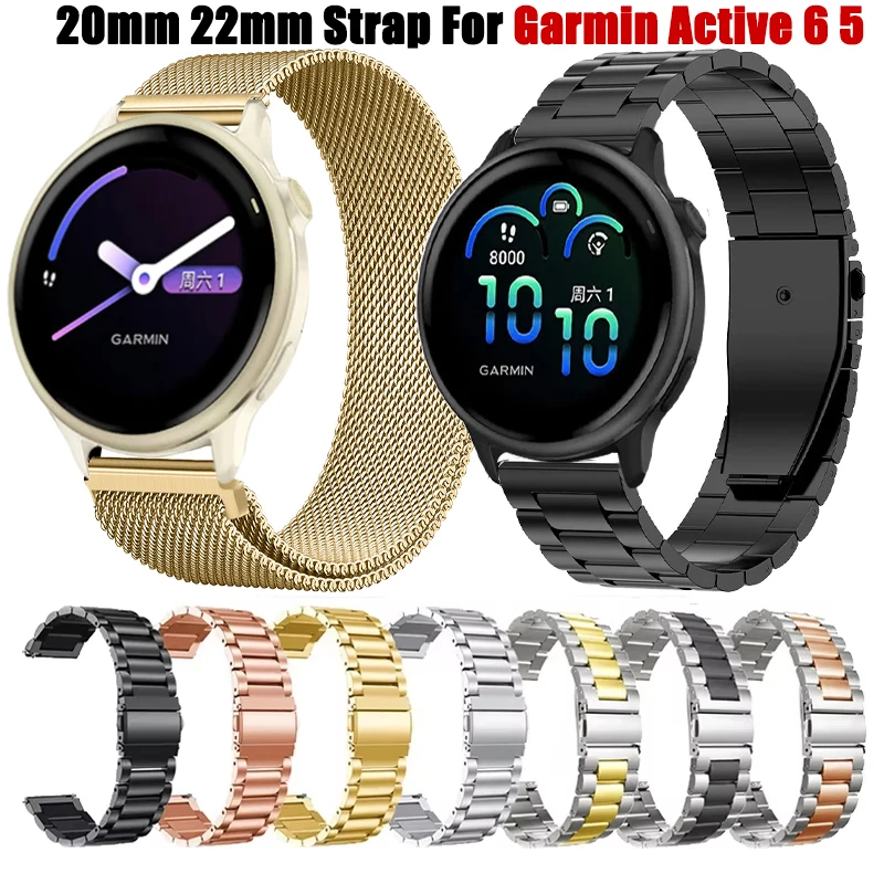 Premium Metal Watch Band - 22mm/20mm Adjustable Strap