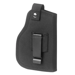 Tactical Universal Gun Holster with Laser Flashlight Holder (Black)