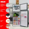 741-  Size-Top Freezer-2 Door Fridge-Adjustable Thermostat Control-Black-7.5 Cubic Feet 3