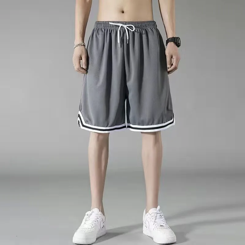 Summer Men's Home Handsome Casual Sports Fashion Oversized Loose Fitting Basketball Running Sports Fitness Capris