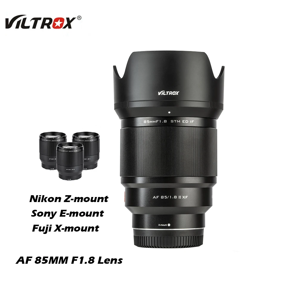 Viltrox 85Mm F1.8 X Mark Ii Lens Auto Lens Portrait Obiettivo A Fuoco Fisso Per Fujifilm Fuji X Mount Sony E Mount Nikon Lens Z Mount