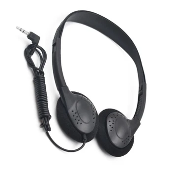 Comodo da indossare con riduzione del rumore Cuffie portatili ABS Cuffie cablate Auricolari stereo da 3,5 mm Gioco trasparente per giocatori