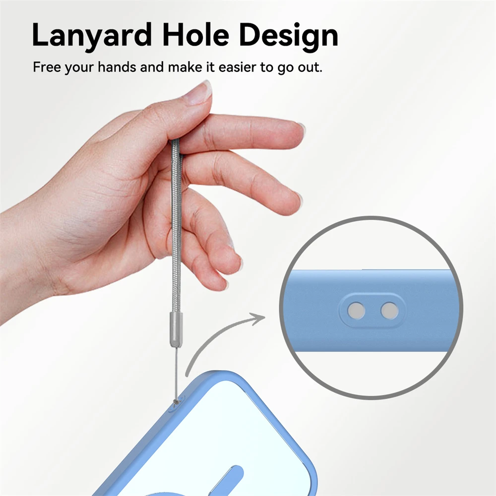 Matte Translucent Frosted Phone Case with Magnetic Camera Button
