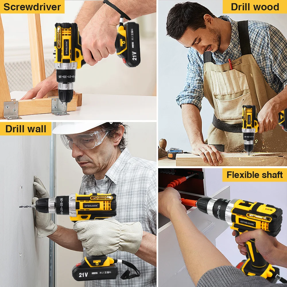 OTOOLSION ο 21V   帱  ũ ̹  ͸  ڵ 帱   DIY Ȩ