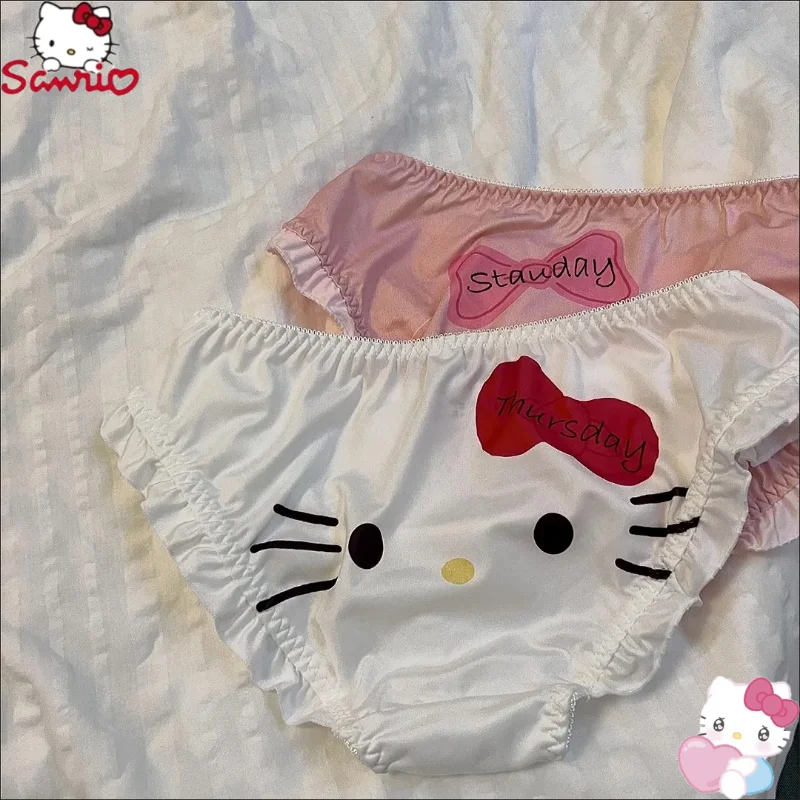 Sanrio Hello Kitty Sexy Middle Waist Y2K Girls Panties Cartoon My