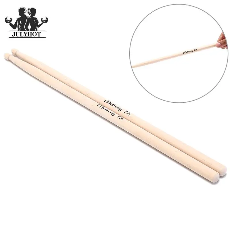 One Pair Professional Drum Sticks High Quality Wood Drumsticks 7A