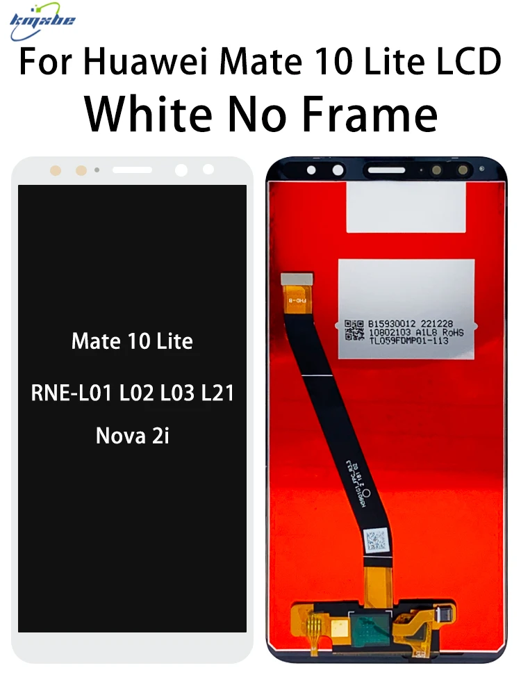 LCD DISPLAY TOUCH FRAME COMPLETO PER HUAWEI Mate 10 Lite Rne L21 Bianco Touchscreen Vetro.1.1.1198.gp.41167 - Foto 4