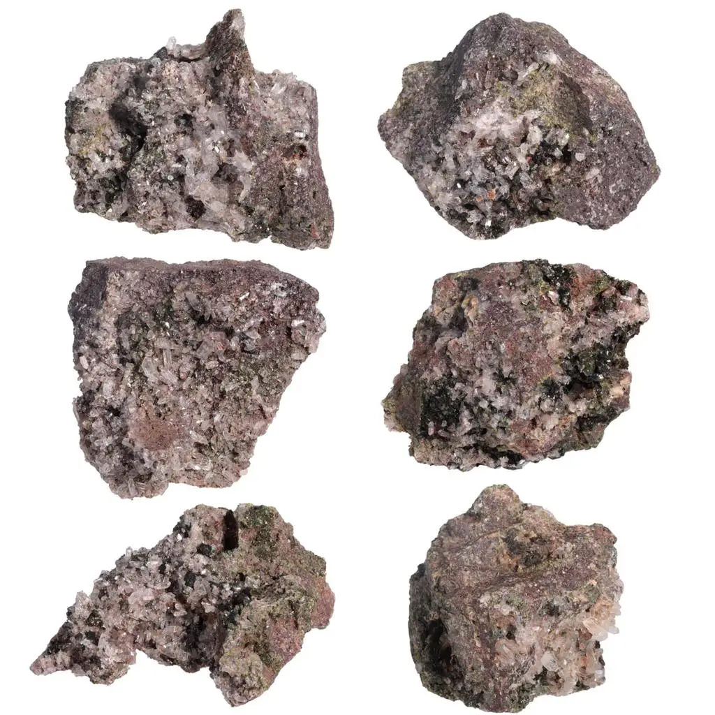 400-599g Irregular Epidote Crystal Quartz Healing Raw Gemstone Minerals Specimen For Home Decor Ornaments