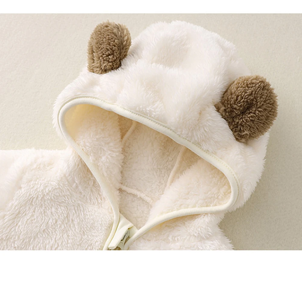 Autumn And Winter Baby Jumpsuit Personalized Embroidered Climbing Suit Baby Jumpsuit Hooded Outdoor Wear