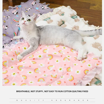 Flannel Thickened Dog Bed Mat Soft Pet Sleeping Mat for Dogs Cats Winter Warm Pet Blanket 4