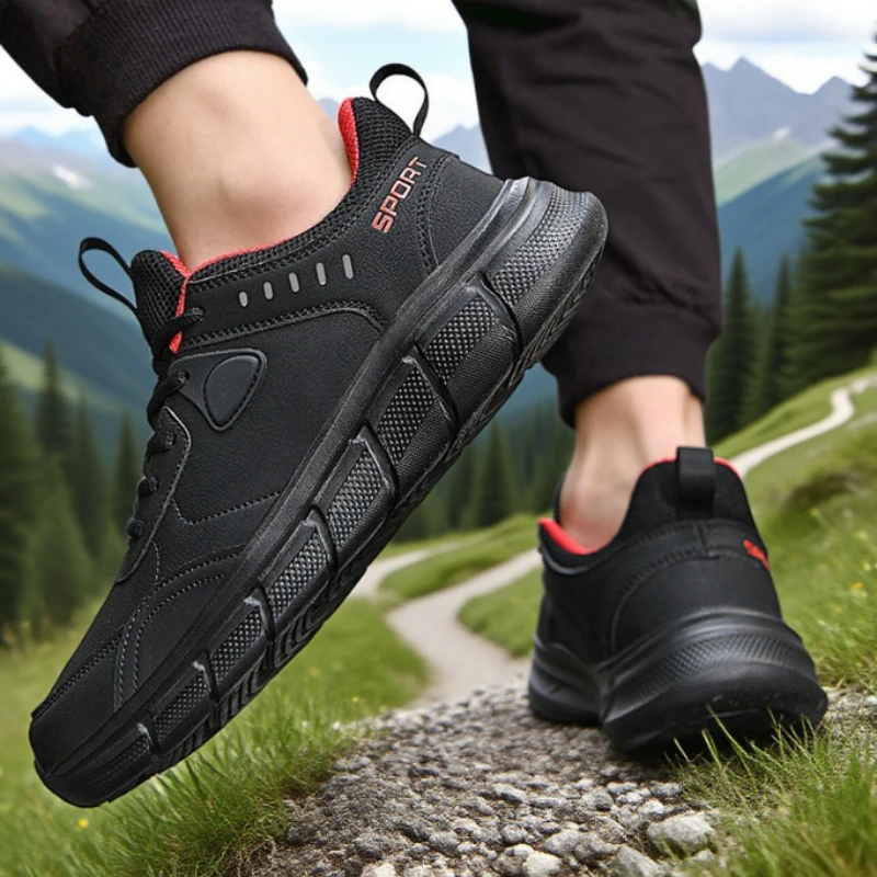 New Men's Sneakers Outdoor Waterproof Wear-resistant Camping Shoes Fashionable Design Men's Training Shoe 2025 Tenis Para Hombre