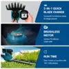 Drillpro 2 IN 1 Brushless Electric Hedge Trimmer 2500 SPM Lawn Mower Garden Bush Grass Scissors Power Tool For Makita Battery 5