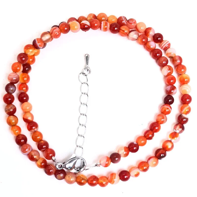 Elegant Multi-Stone Beaded Necklace with Amazonite, Agate, Alabaster, and Lava Stones