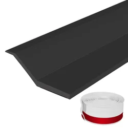 Extra - Long Weatherproof Rubber Garage Door Seal and Home Protector Strip (BlacK)