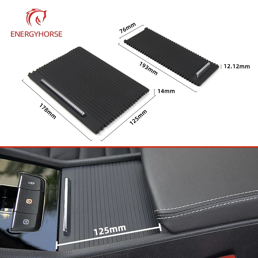 Interior Car Center Console Drink Cup Water Holder Roller Shutter Blind Cover Plate For Skoda Superb 2009- 3T08625319B9