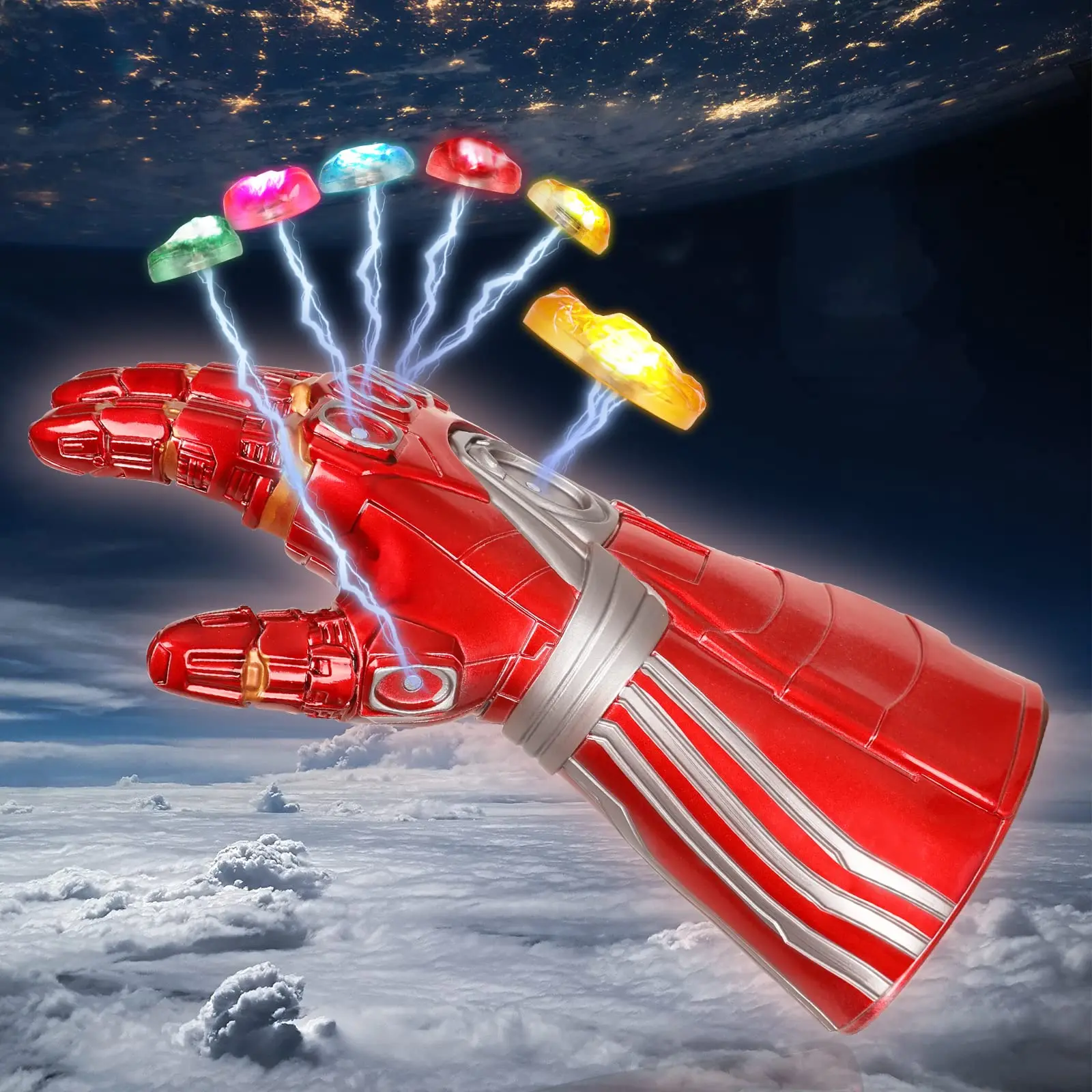 Guanto Marvel Iron Man Con Pietre Preziose Non O Rimovibili, Ironman Fist Cos, Infinity War, Replica Per Adulti Bambini, Regalo Di Compleanno