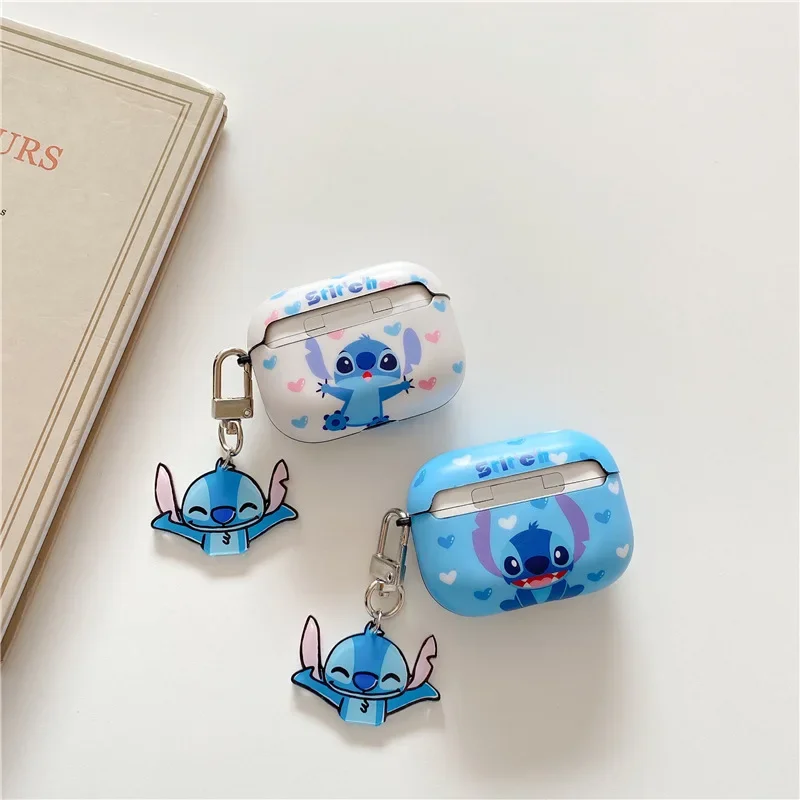 Funda Protectora Con Llavero Para AirPods Pro Y Pro 2 - Diseño Flor Azul, TPU Ajustada