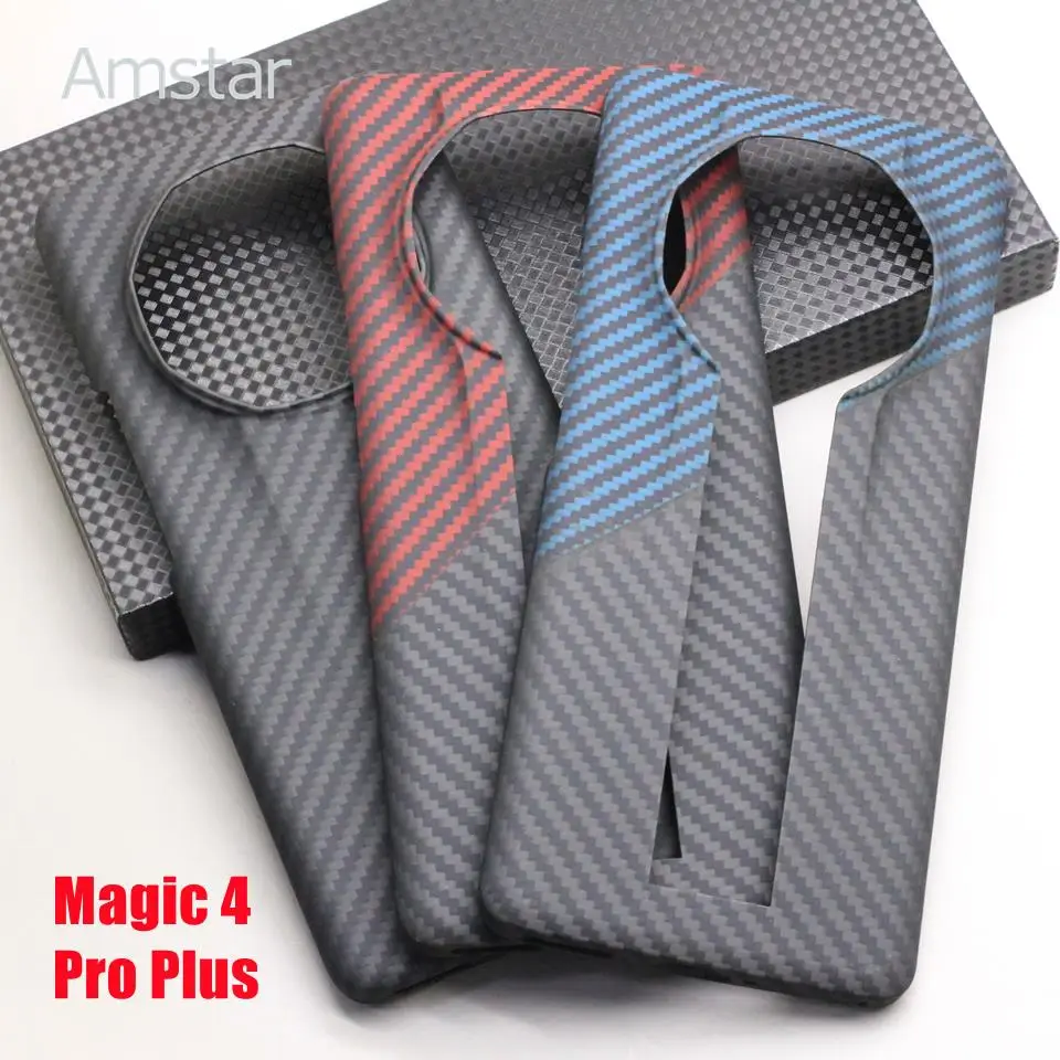 

Роскошный защитный чехол Amstar из углеродного волокна для Honor Magic 4 Pro Plus, ультратонкие чехлы из арамидного волокна для Honor Magic 4 Pro