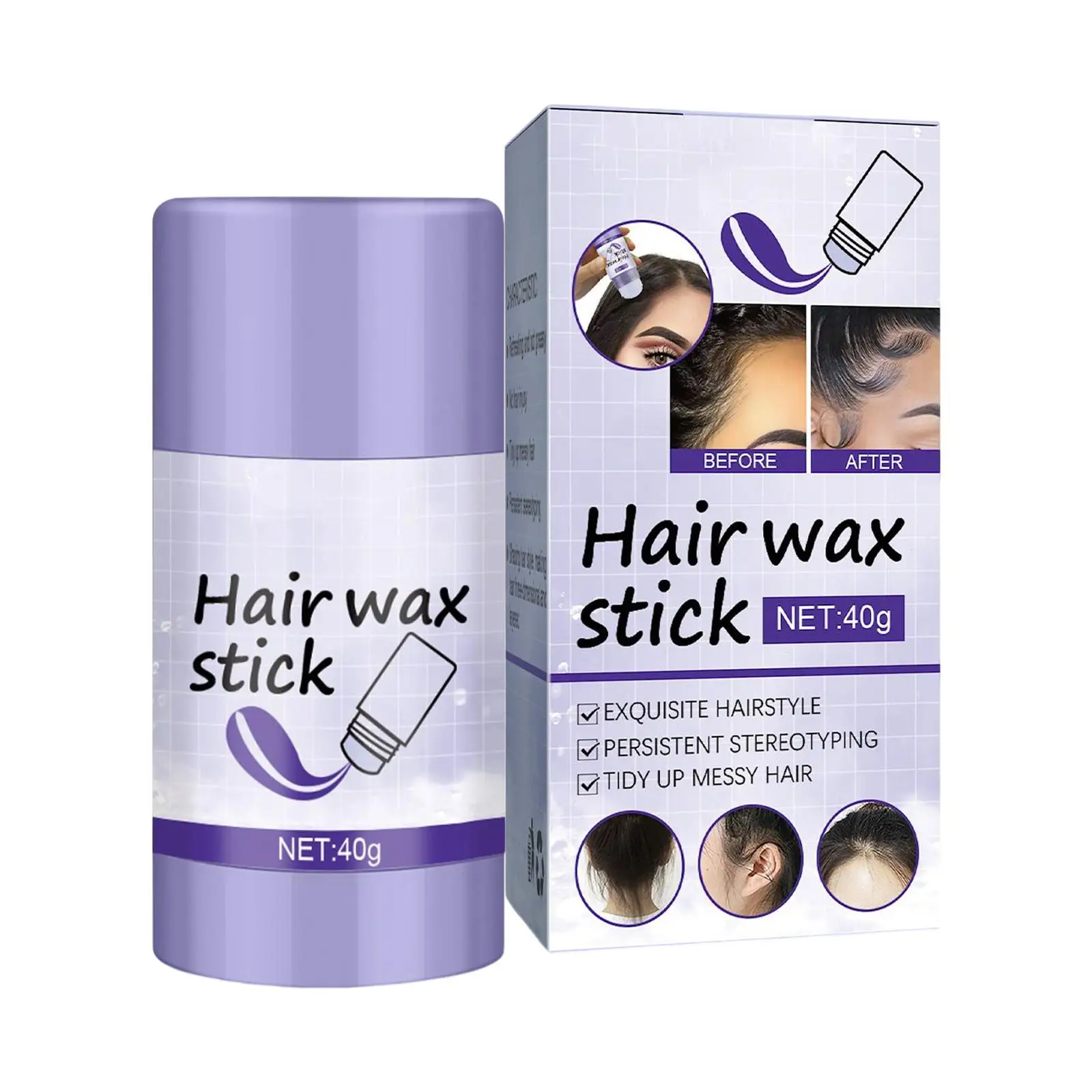 Professionele Sticks Rand Controle Smoothing Styling Kroezen Voor Vrouwen Meisjes Niet Vet Styling Es Haar Stokken