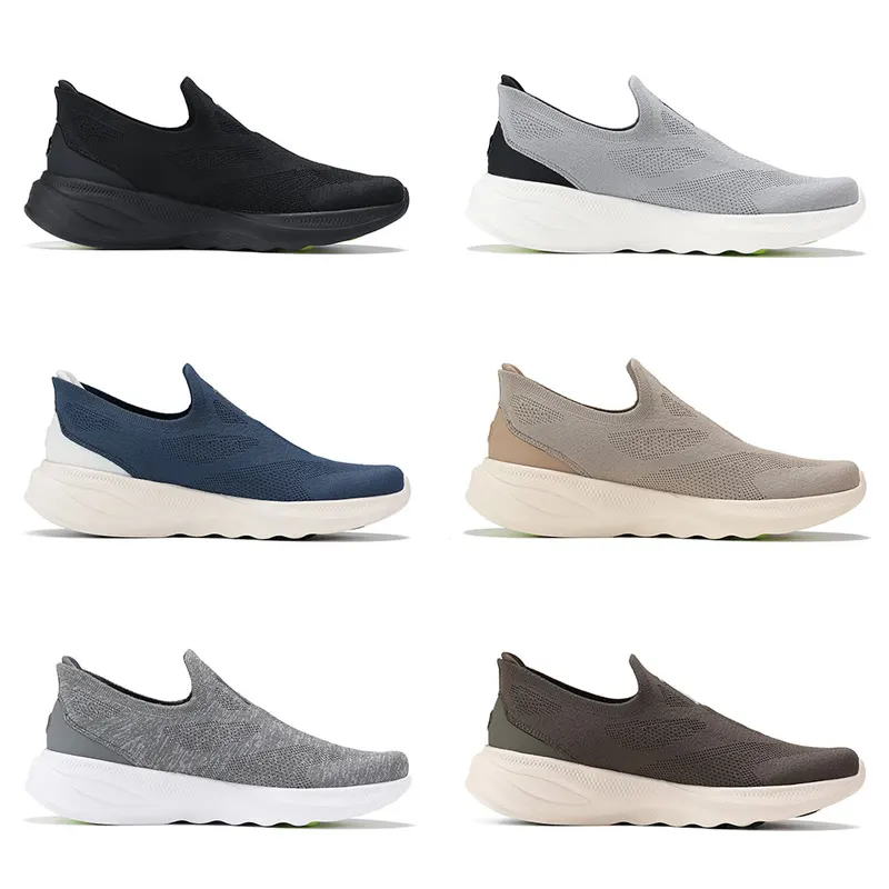 Li-Ning Men' SOFT GO 2 KNIT Slip-on Walking Shoes Cushion Comfy Stable...