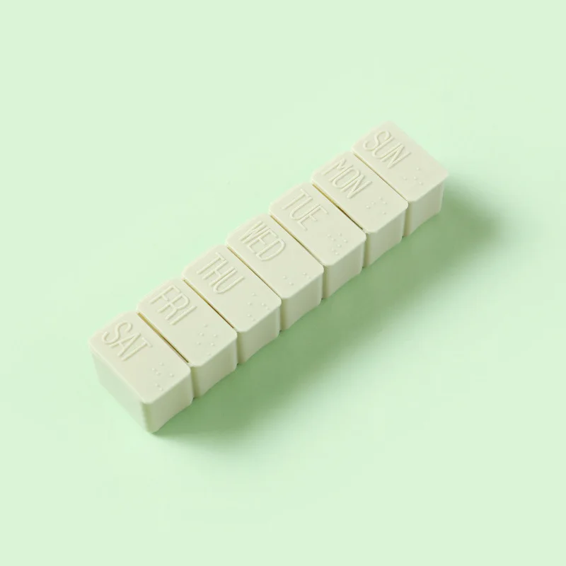 Compact Weekly Pill Organizer & Travel Medicine Storage Case