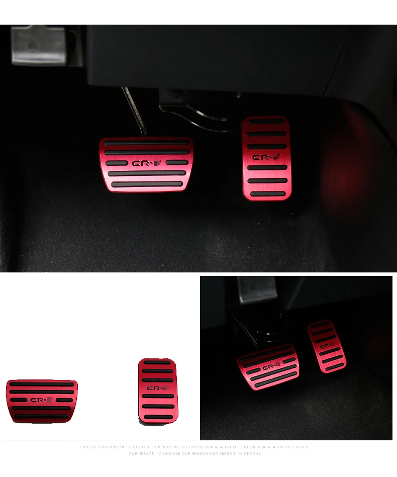 Car Foot Pedal Pad Cover For Honda CRV Accessories CR-V ~ Car Brake Clutch Pedal Non Slip Pads High Quality Rubber car accessories car pedals pedal cover