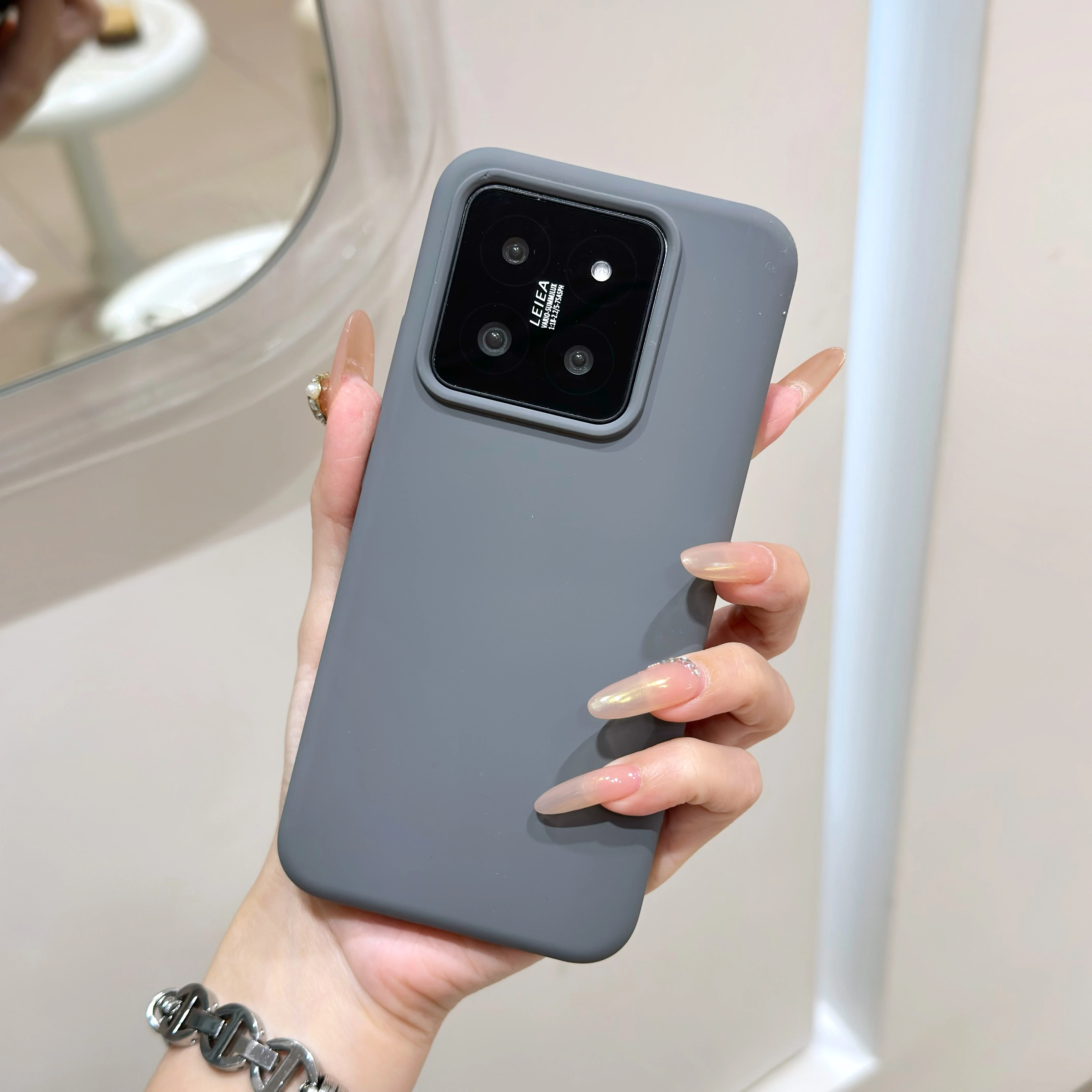 Candy Color Liquid Silicone Bumper Phone Case - Original Matte Shockproof Soft Back Cover