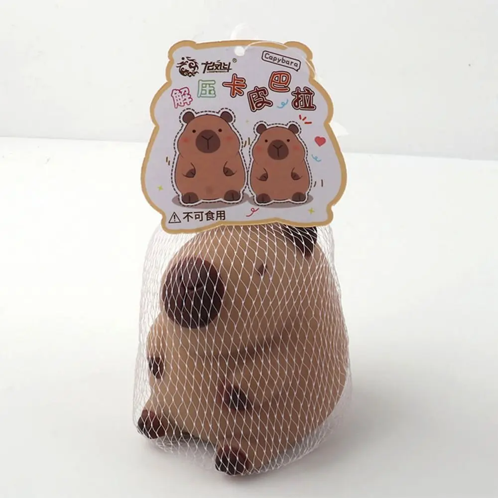 Brown Capybara Squeeze Toy Gift Slow Rebound TPR Squeeze Toys Cartoon Capybara Antistress Decompression Toys Adult 6