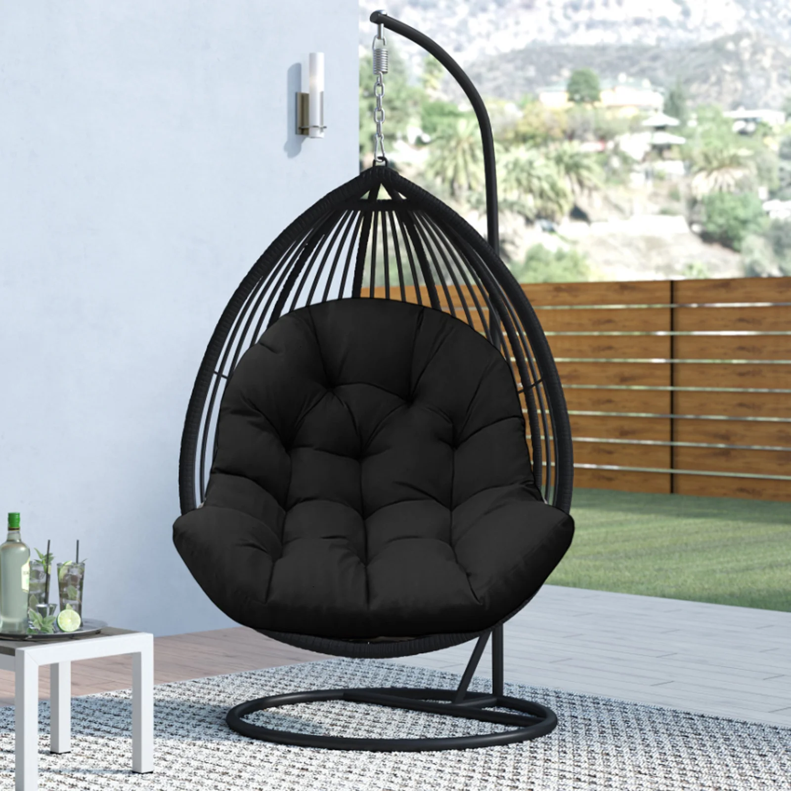 Cushion for a Hanging Basket Chair, Ideal for Relaxing in a Balcony Or Living Room - Cushion Sold Separately.