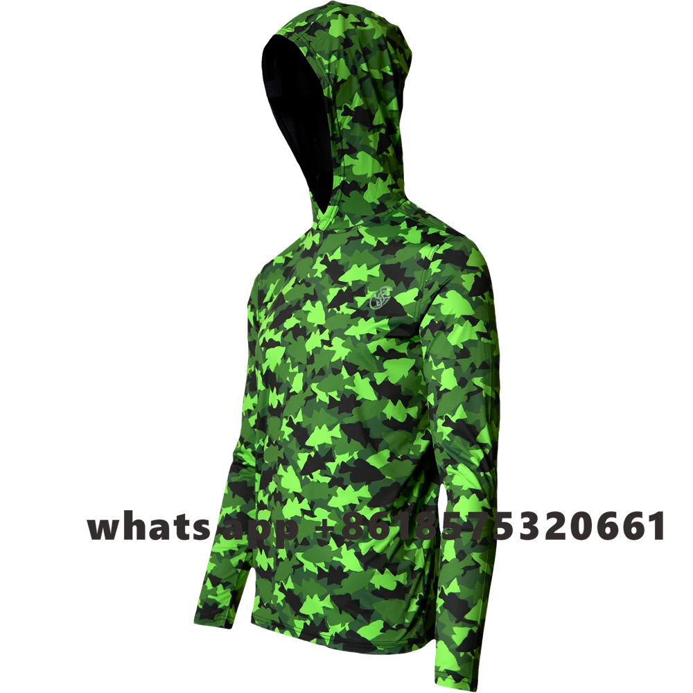 Summer Fishing Hoodie Boys & Girls Fun Fishing Hoodie Long Sleeve Clothing Camisa De Pesca Breathable Shirts 202
