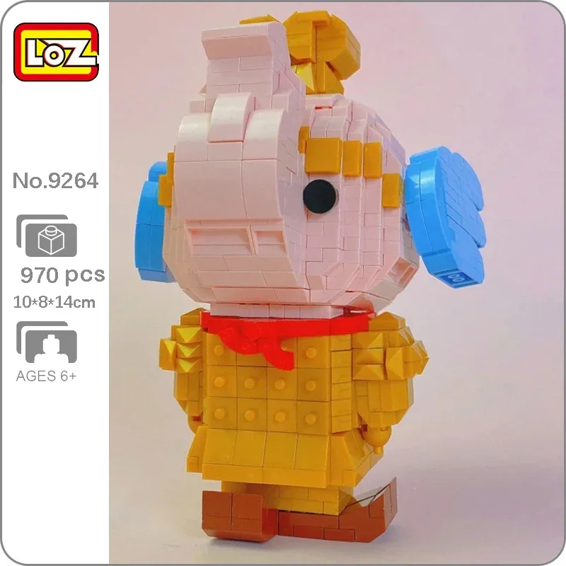 Loz 9264 Animal World Terracotta Warrior Elephant Soldier Pet Doll Mini Diamond Blocks Bricks Building Toy For Children No Box