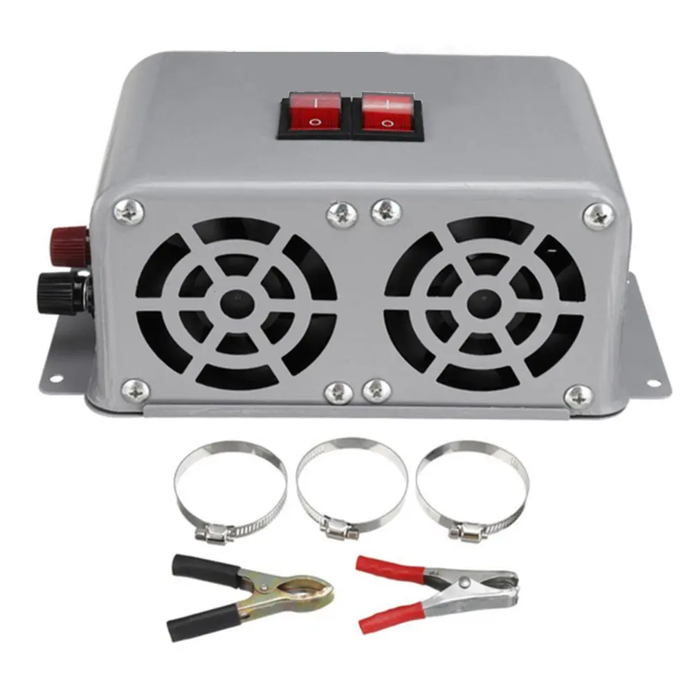 800w 12v/24v Car Heater Fast Heating Fan Dual Control Winter Windscreen