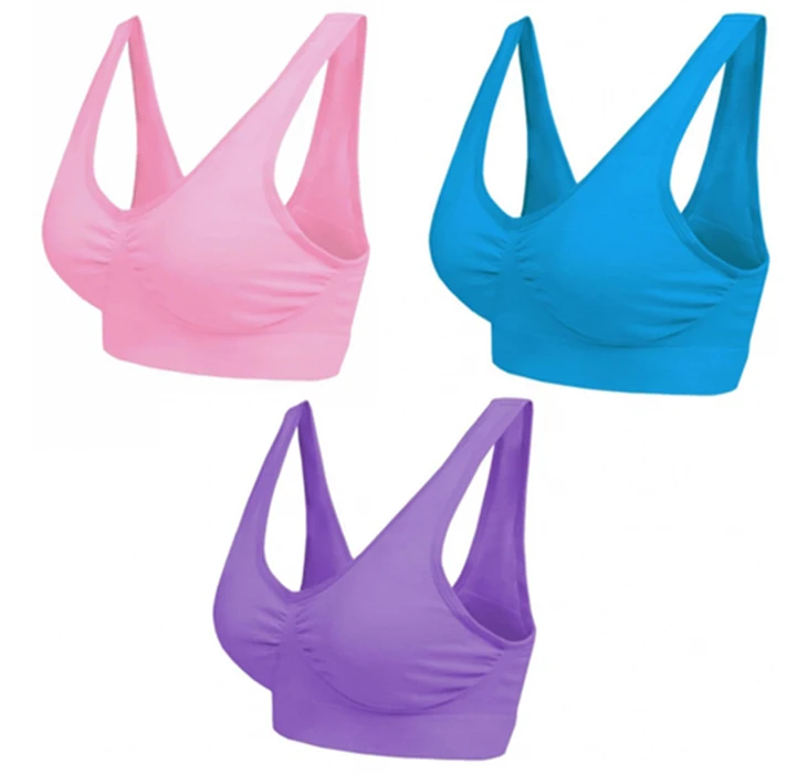 Sexy Seamless Bra bras For Women No Pad Plus size Push Up Bralette Brassiere Bra Vest Wireless Active Bra 7 Color 6 Size Black 4