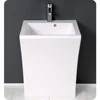 23 inch White Pedestal Sink bathroom wash basin 4