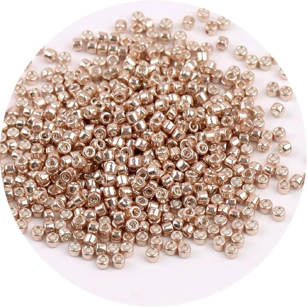 720 Piece Set of 2mm Metallic Glass Beads