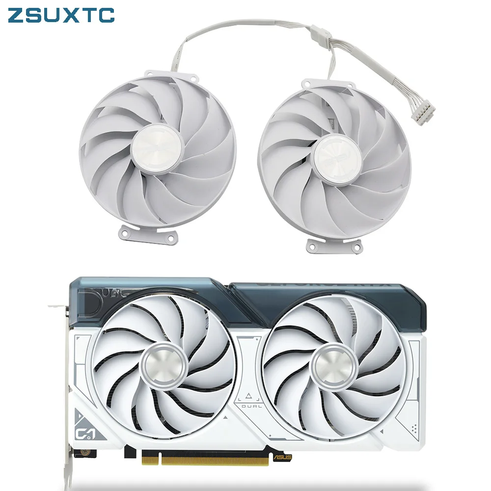 Ventola Per Scheda Grafica Rtx4060 A 6 Pin Da 90Mm Cf9015U12D Dc12V 0.55A Per Asus Geforce Rtx 4060 Ti Dual Oc White