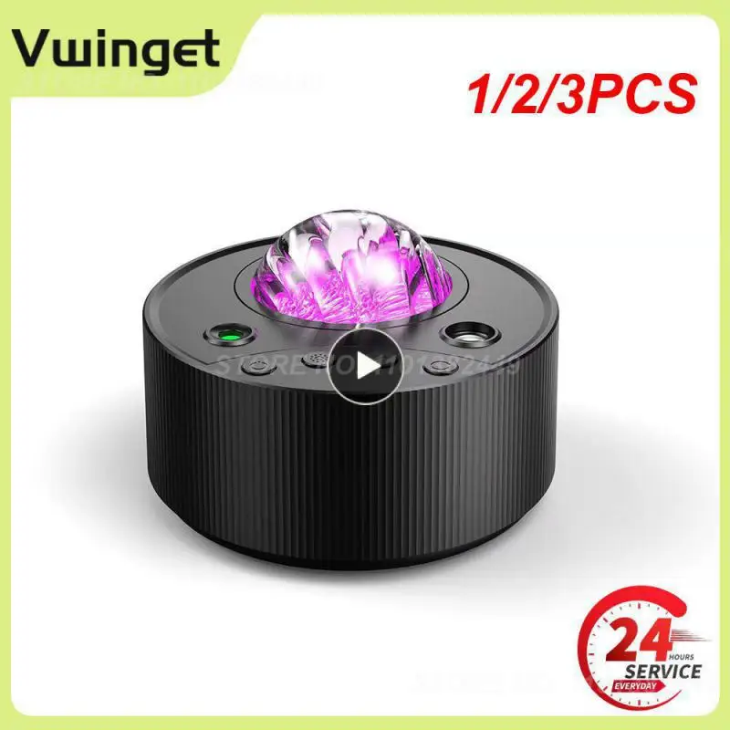 

1/2/3PCS Aurora Project Night Lamp USB 4W Northern Galaxy Atmosphere Built-In Music Projection Lamp For Bedroom Decor