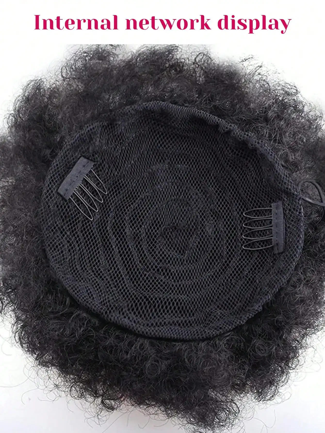 Synthetic Curly Afro Hair Bun Extension for Women