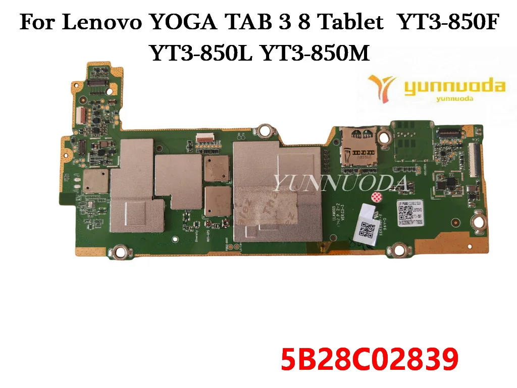 5B28C02839 For Lenovo YOGA TAB 3 8 Tablet YT3-850F YT3-850L YT3-850M Motherboard Tested good