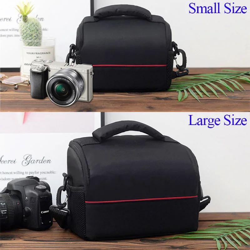 موضة الرقمية DSLR حقيبة كاميرا حقيبة كتف مقاوم للماء حافظة التصوير الفوتوغرافي حقيبة صور لكانون لنيكون لسوني عدسة كيس مزموم