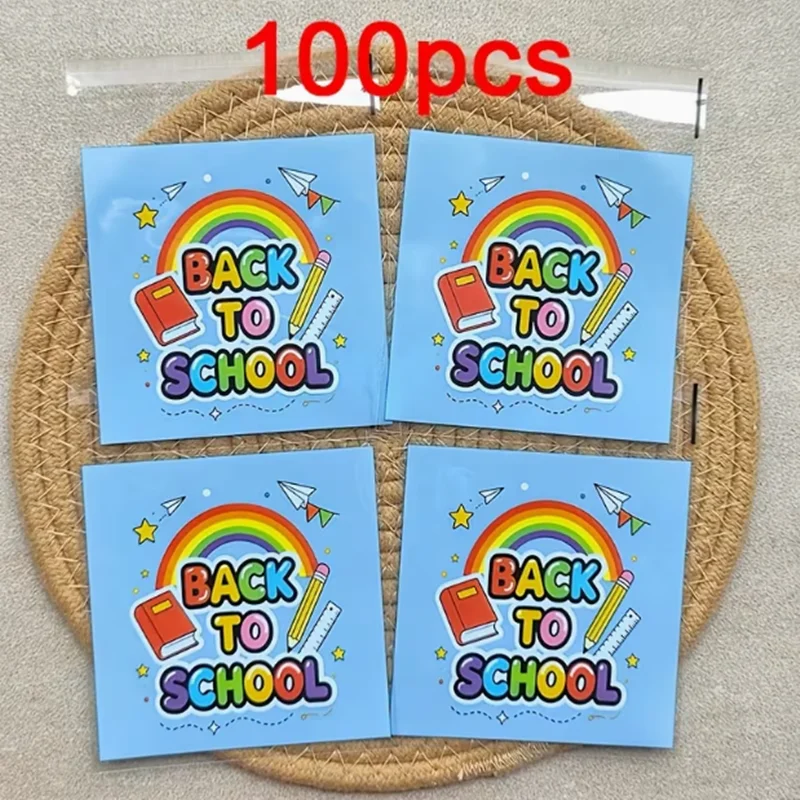 100PCS Back-to-school Season Party Gift Packaging Bag, Celebration Event