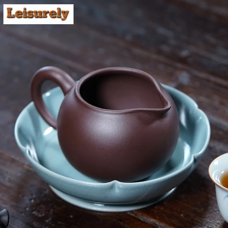 240ml Yixing Zisha Tea Pitcher Divide Tea Cha Hai Dispenser Household Justice Cup Fair Mug Chinese Tea Set Decoration Supplies