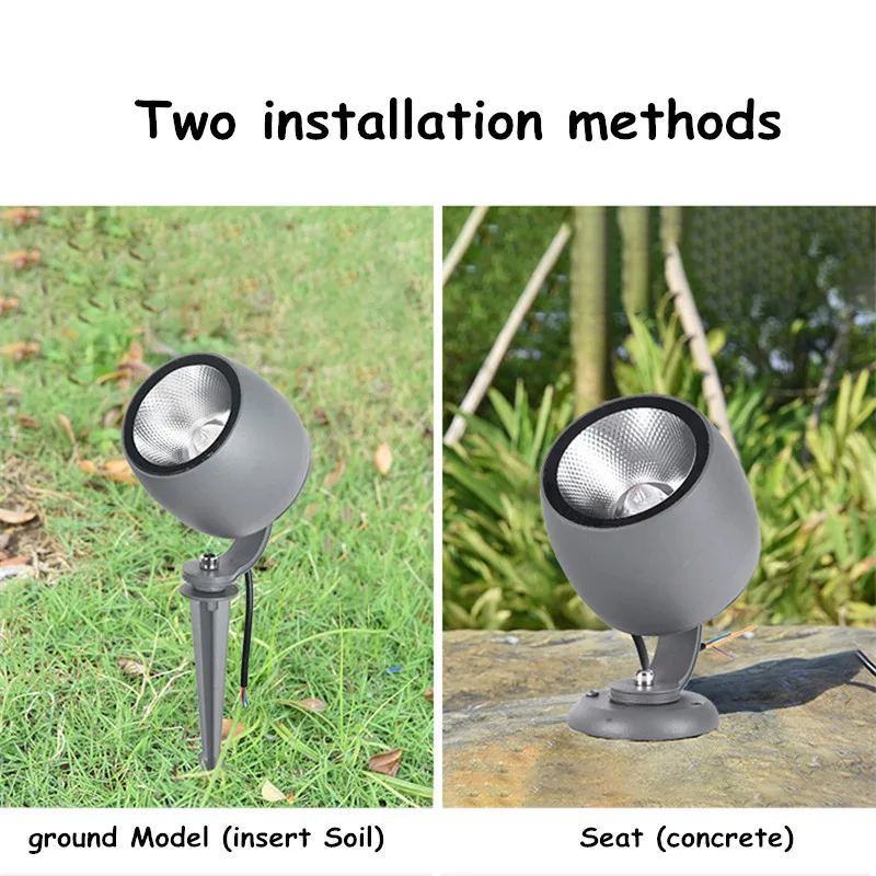 LED Floodlight Wine Glasses Lamp Rainproof COB Tree Light Garden Landscape Holding Column Light Free Adjustable Gazebo Patio