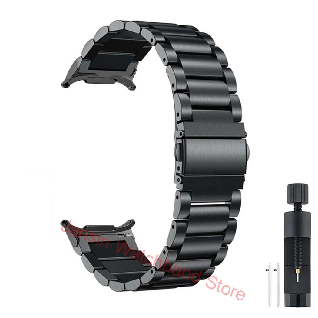 Luxury Stainless Steel Watch Strap - No Gap Metal Band Bracelet